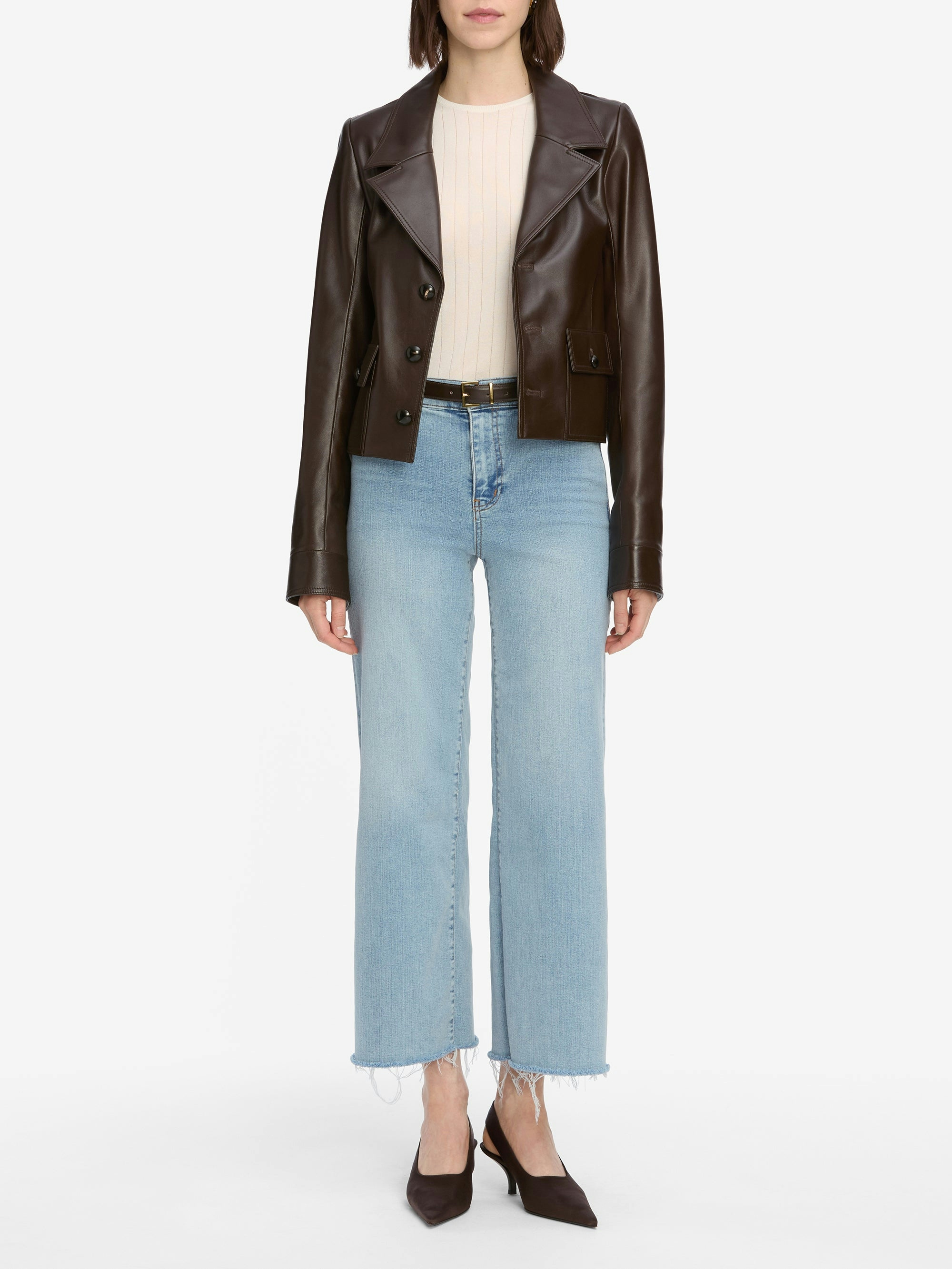 jeans full front view